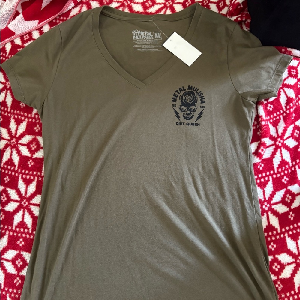 Metal Mulisha Green Fitted Short Sleeve T-Shirt